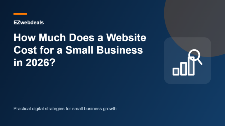 How Much Does a Website Cost for a Small Business in 2026? illustrated guide