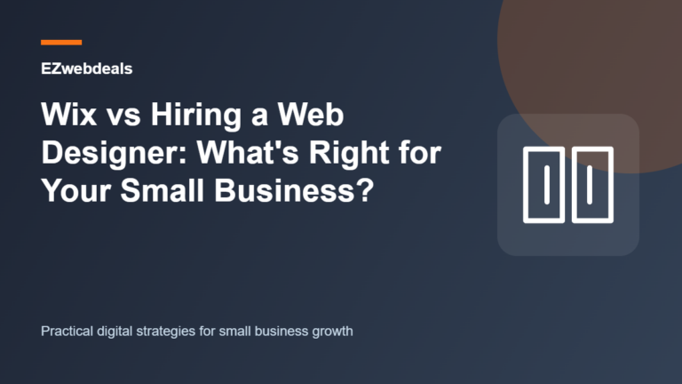 Wix vs Hiring a Web Designer: What's Right for Your Small Business? illustrated guide